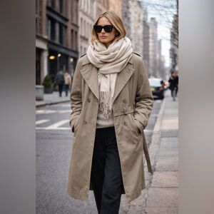 London Fog Towne oversize Tan Trench Coat